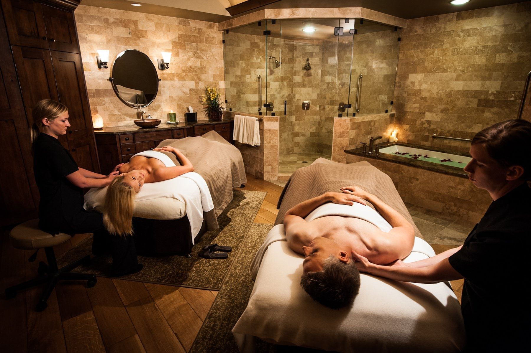 Stein Eriksen Lodge - Luxury ski hotel gallery image 21 showing alpine architecture, interior design, or mountain views