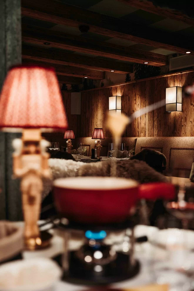 Hotel Grace La Margna St. Moritz - Luxury ski hotel gallery image 7 showing alpine architecture, interior design, or mountain views