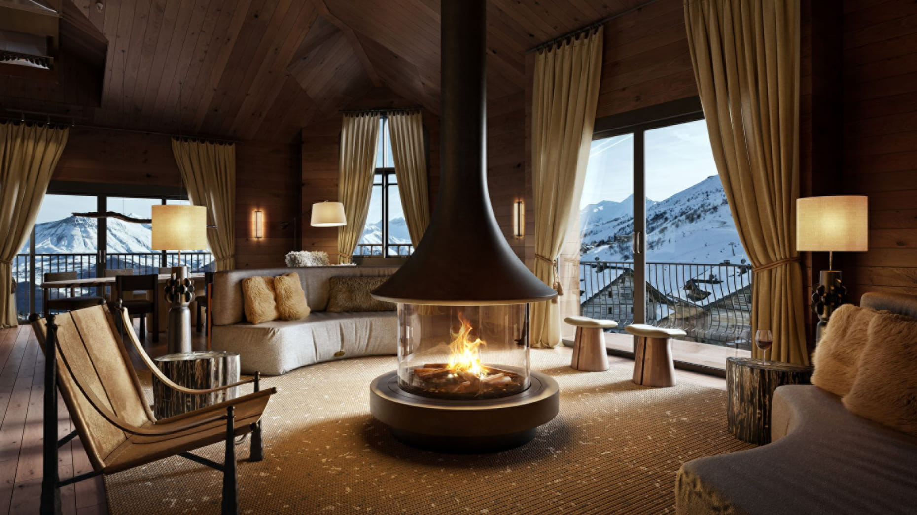 Four Seasons Resort & Residences Vail - Luxury ski hotel gallery image 9 showing alpine architecture, interior design, or mountain views