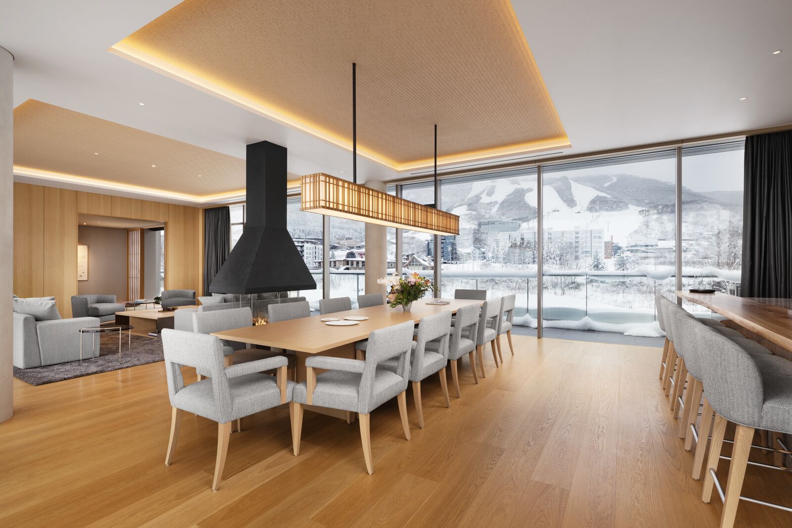 Setsu Niseko - Luxury ski hotel gallery image 5 showing alpine architecture, interior design, or mountain views