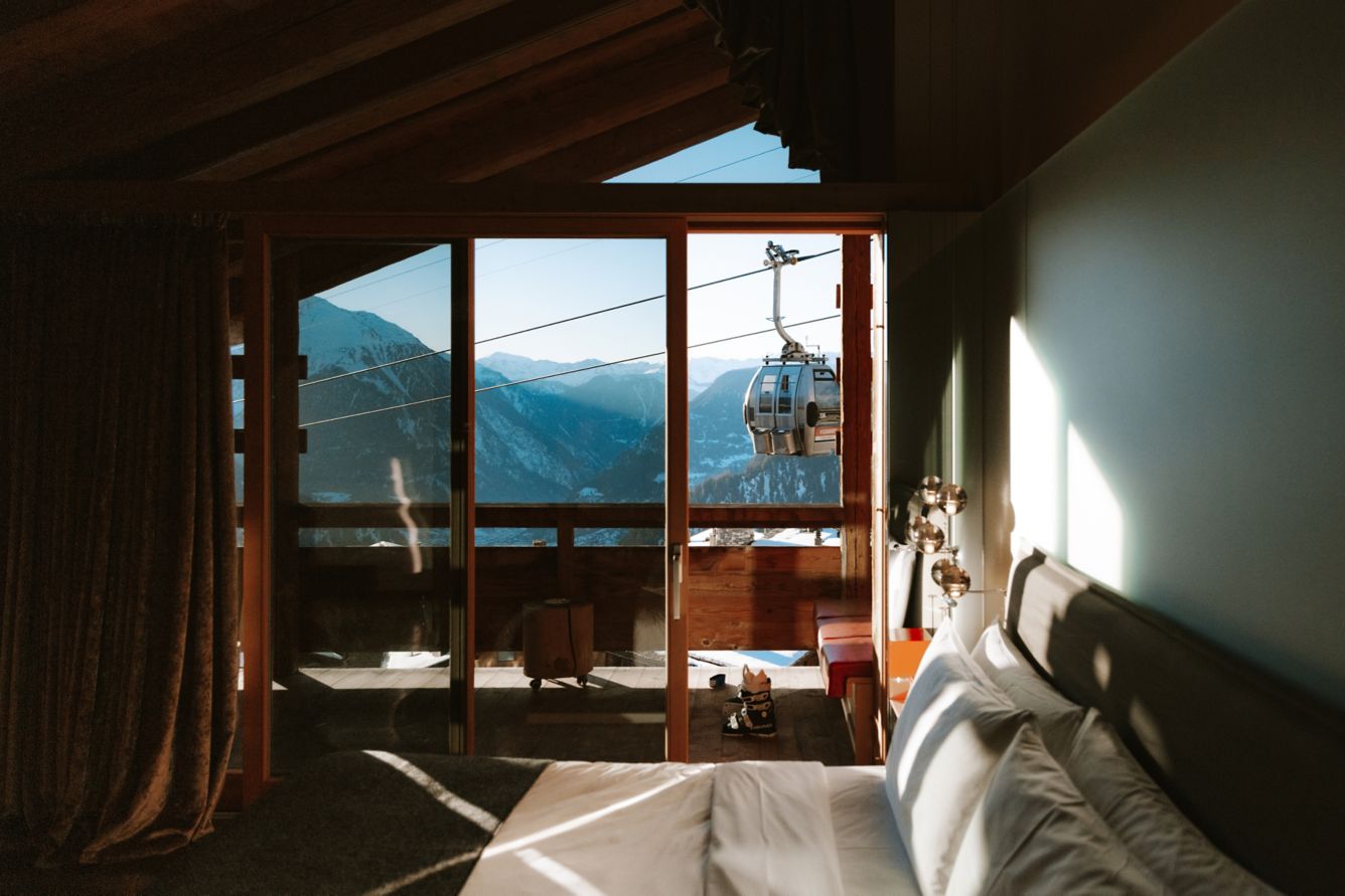 W Verbier - Luxury ski hotel gallery image 38 showing alpine architecture, interior design, or mountain views