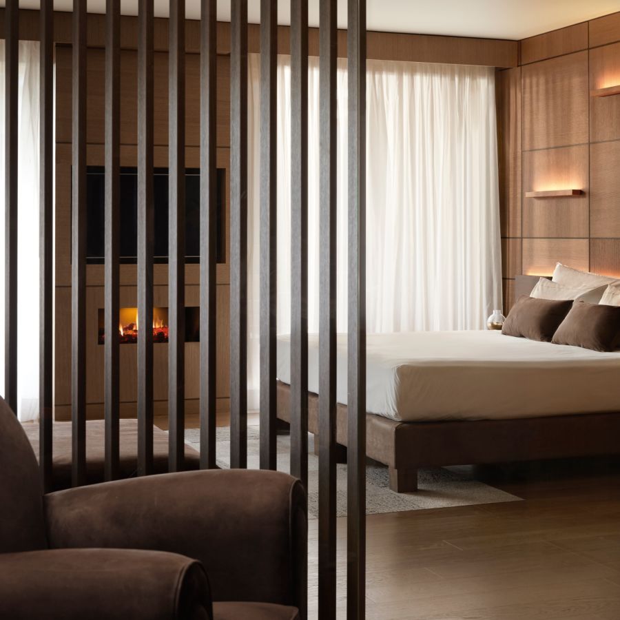 Lefay Resort & Spa Dolomiti - Luxury ski hotel gallery image 13 showing alpine architecture, interior design, or mountain views