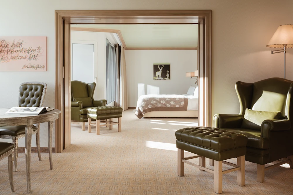 Tschuggen Grand Hotel - Luxury ski hotel gallery image 16 showing alpine architecture, interior design, or mountain views