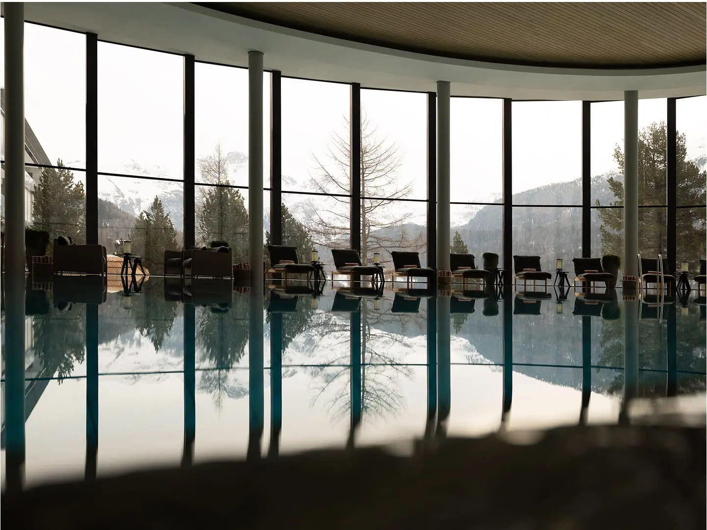 Badrutt’s Palace Hotel - Luxury ski hotel gallery image 20 showing alpine architecture, interior design, or mountain views