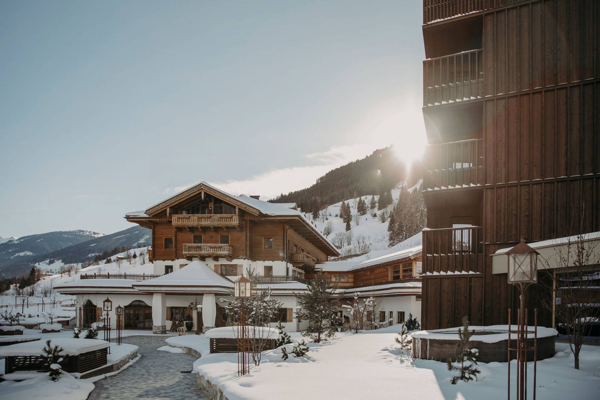 Family Nature Resort Moar Gut - Luxury ski hotel gallery image 18 showing alpine architecture, interior design, or mountain views