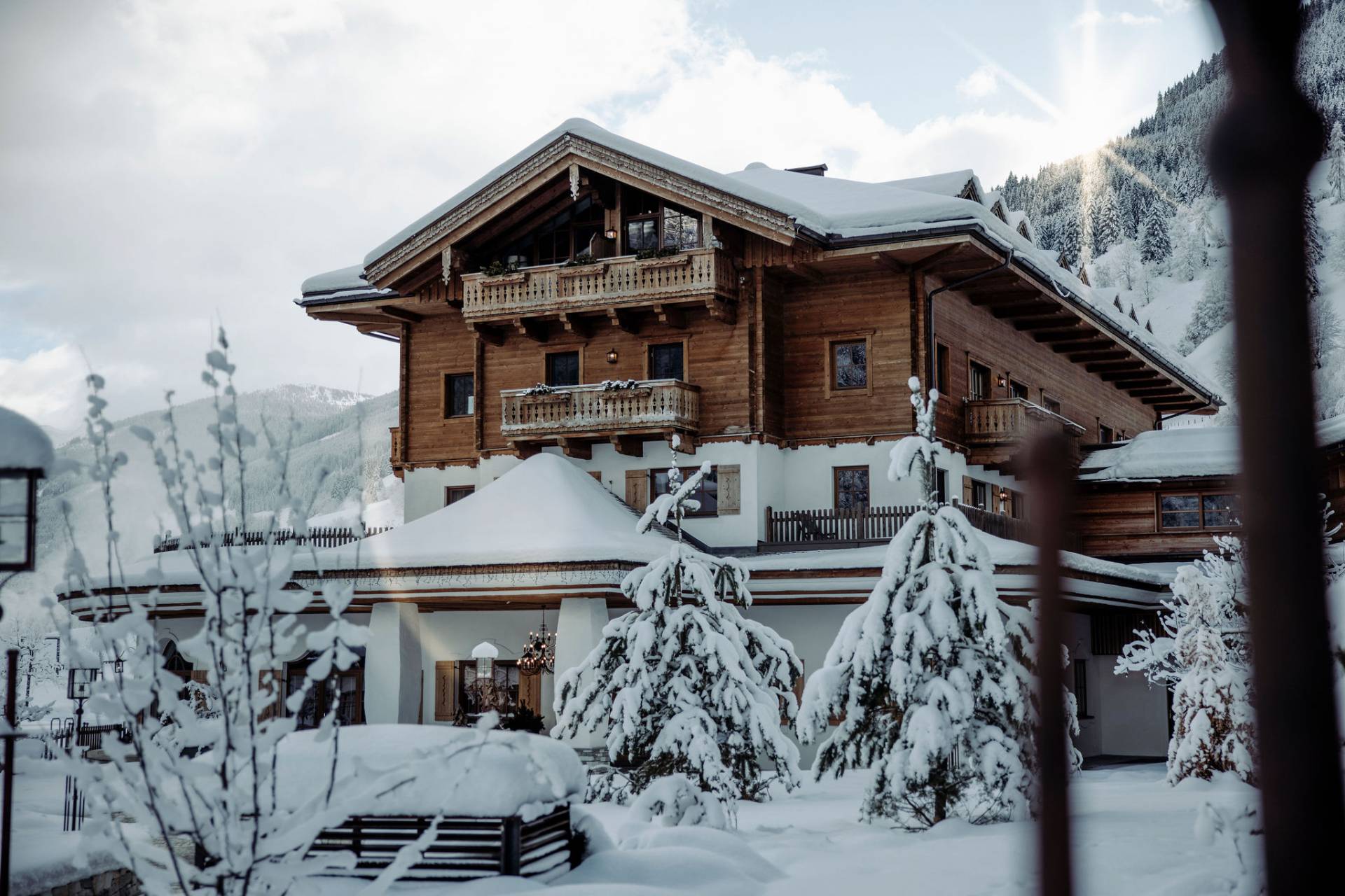 Family Nature Resort Moar Gut - Luxury ski hotel gallery image 2 showing alpine architecture, interior design, or mountain views