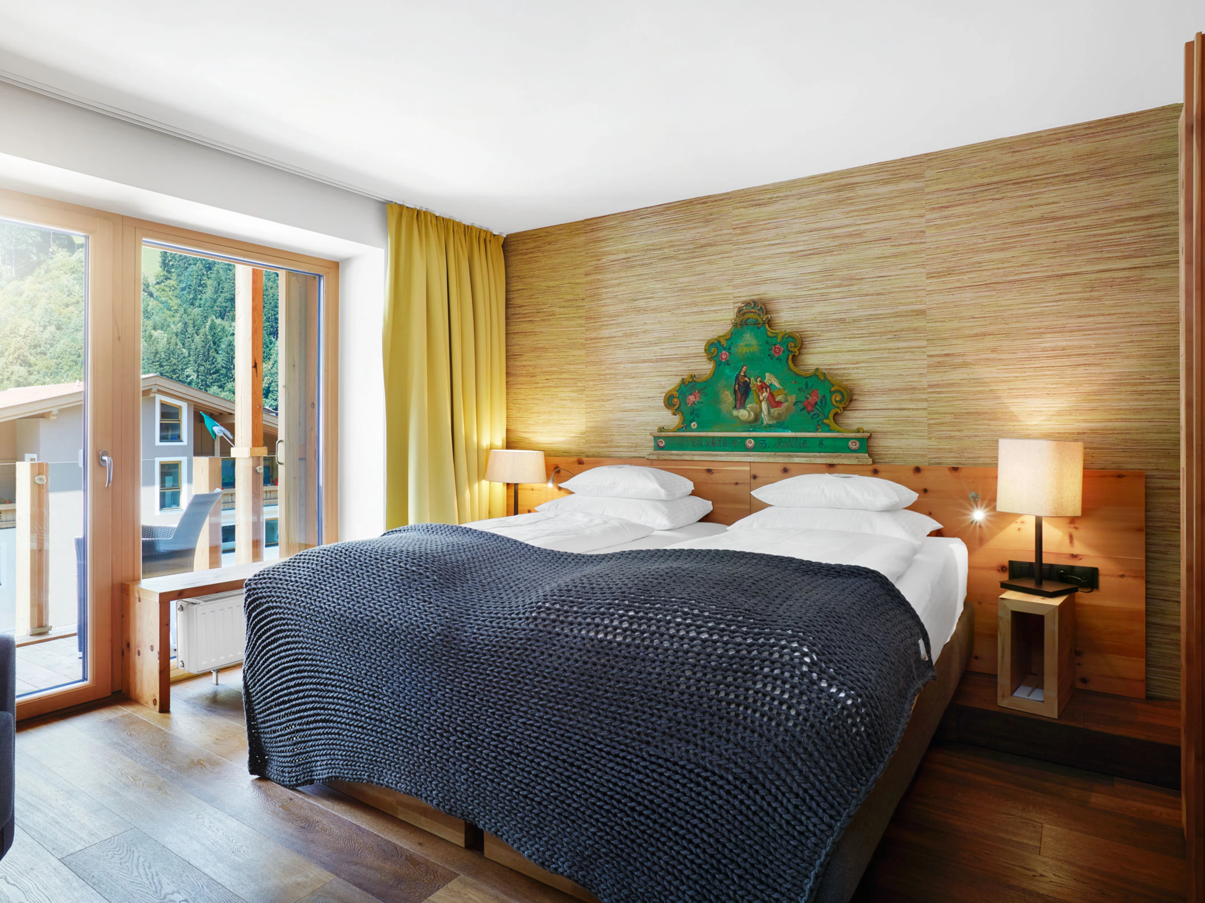 Das Posthotel - Luxury ski hotel gallery image 10 showing alpine architecture, interior design, or mountain views