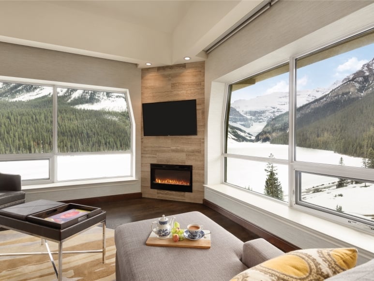 Fairmont Chateau Lake Louise - Luxury ski hotel gallery image 6 showing alpine architecture, interior design, or mountain views