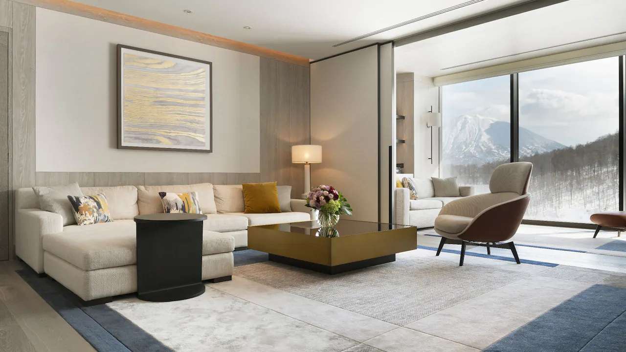 Park Hyatt Niseko Hanazono - Luxury ski hotel gallery image 22 showing alpine architecture, interior design, or mountain views