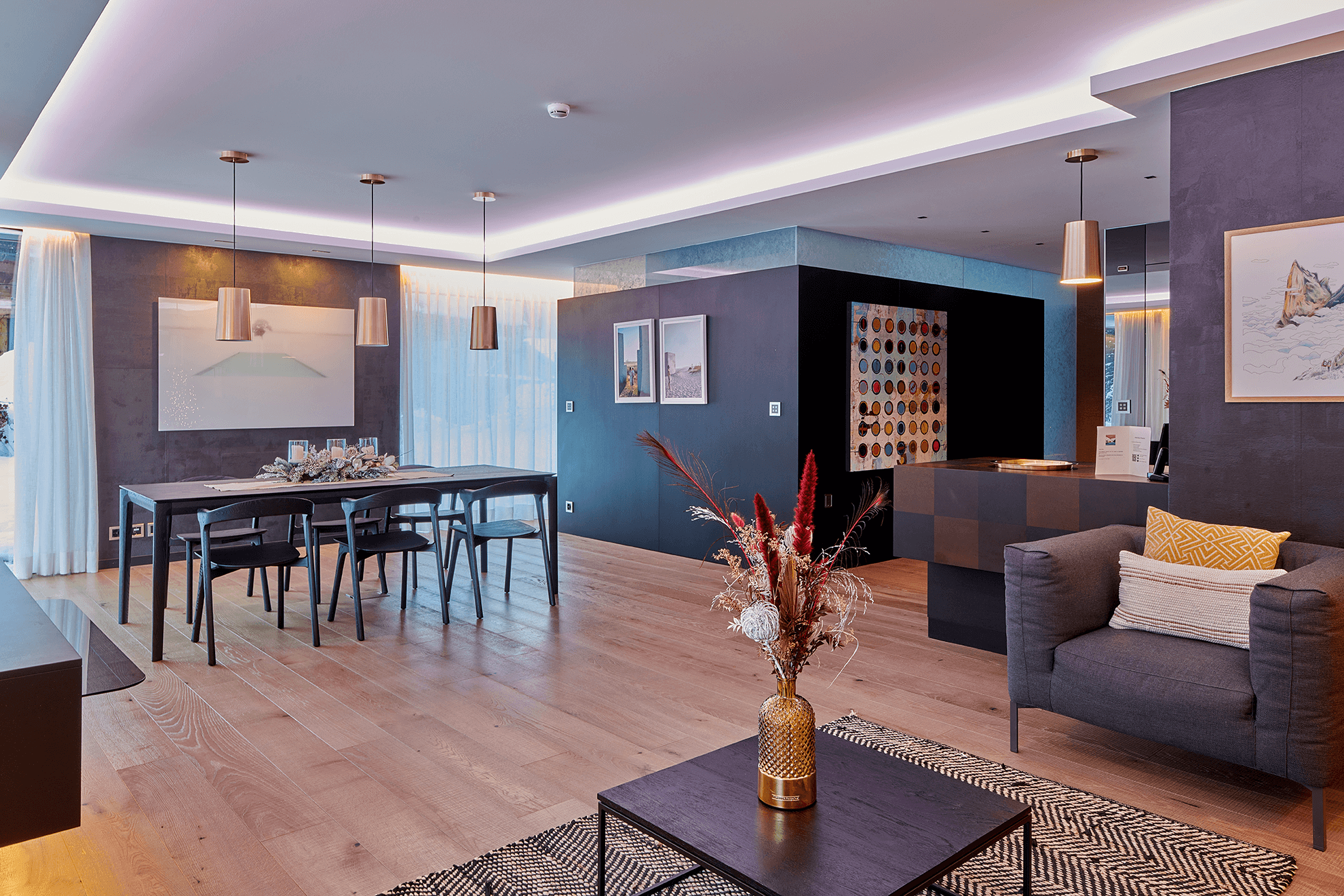 Au Club Alpin - Luxury ski hotel gallery image 19 showing alpine architecture, interior design, or mountain views