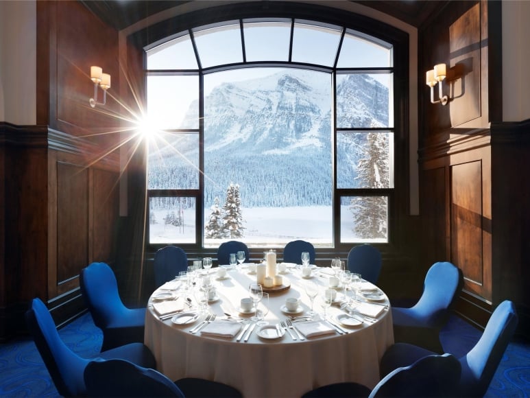 Fairmont Chateau Lake Louise - Luxury ski hotel gallery image 4 showing alpine architecture, interior design, or mountain views