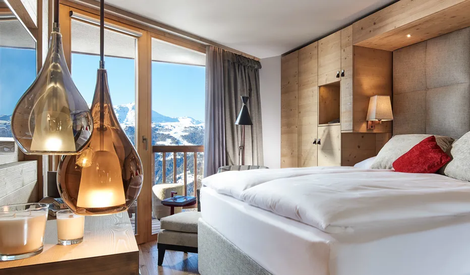 Chandolin Boutique Hotel - Luxury ski hotel gallery image 8 showing alpine architecture, interior design, or mountain views