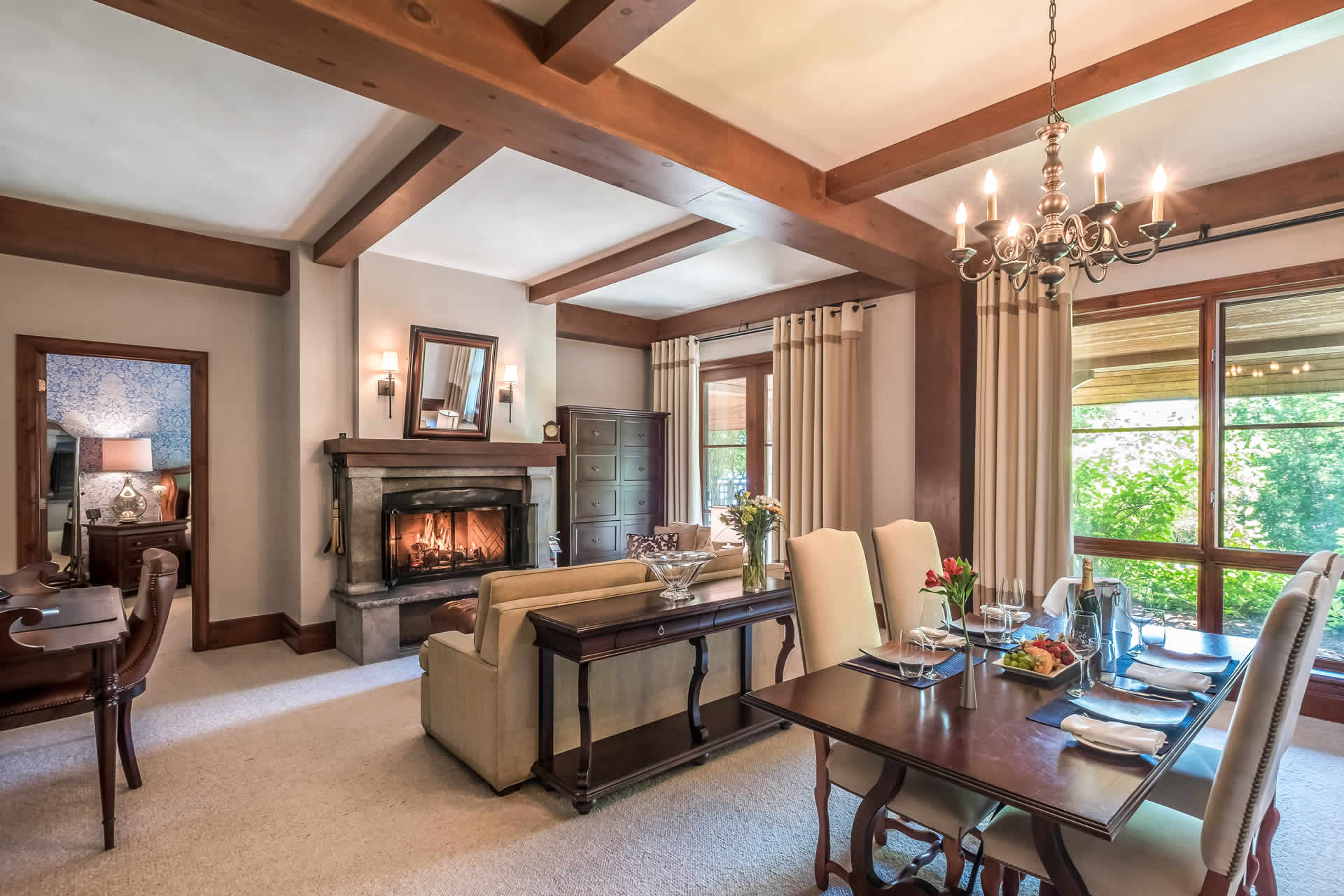 Hotel Quintessence - Luxury ski hotel gallery image 7 showing alpine architecture, interior design, or mountain views