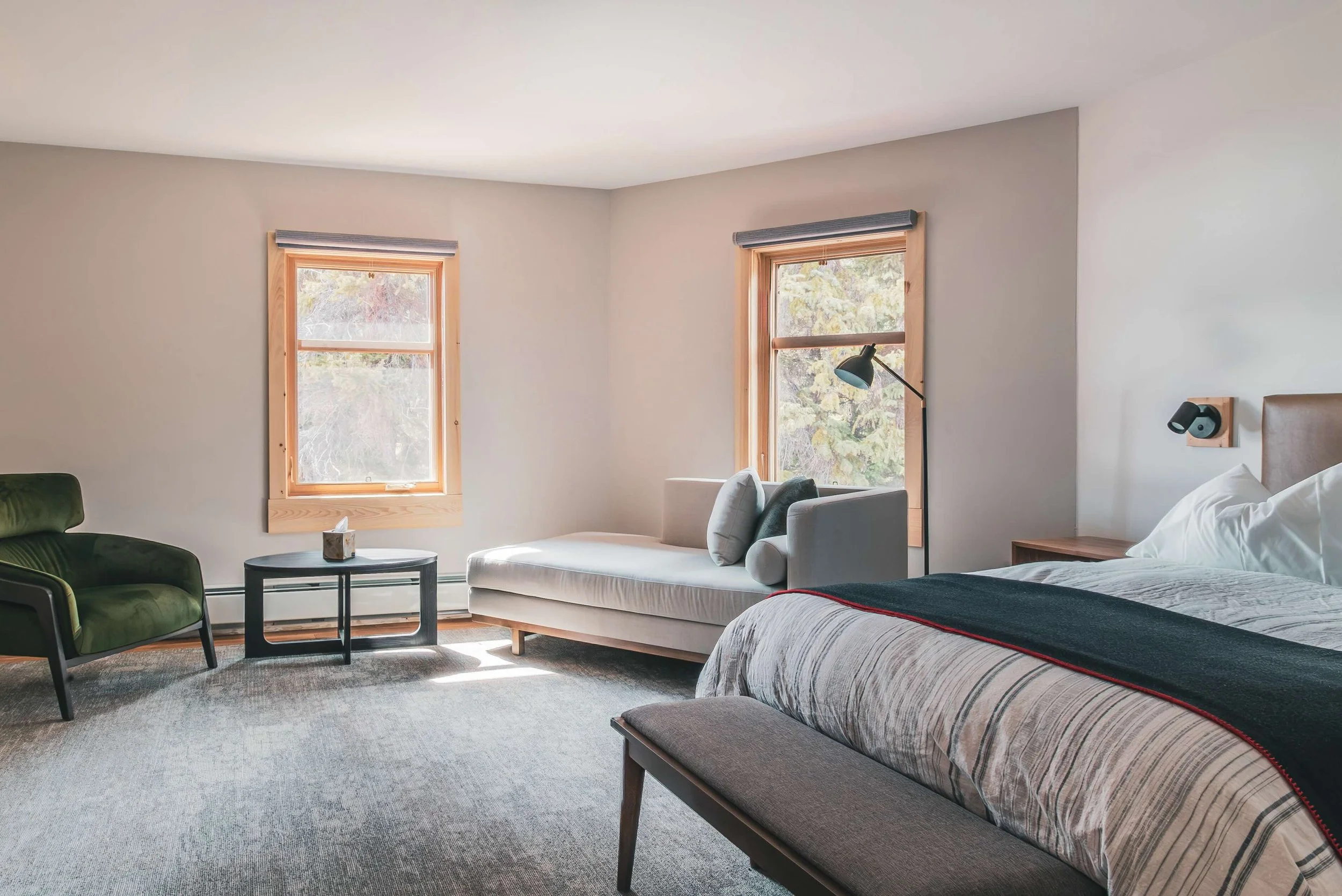 The Lodge at Bow Lake - Luxury ski hotel gallery image 8 showing alpine architecture, interior design, or mountain views