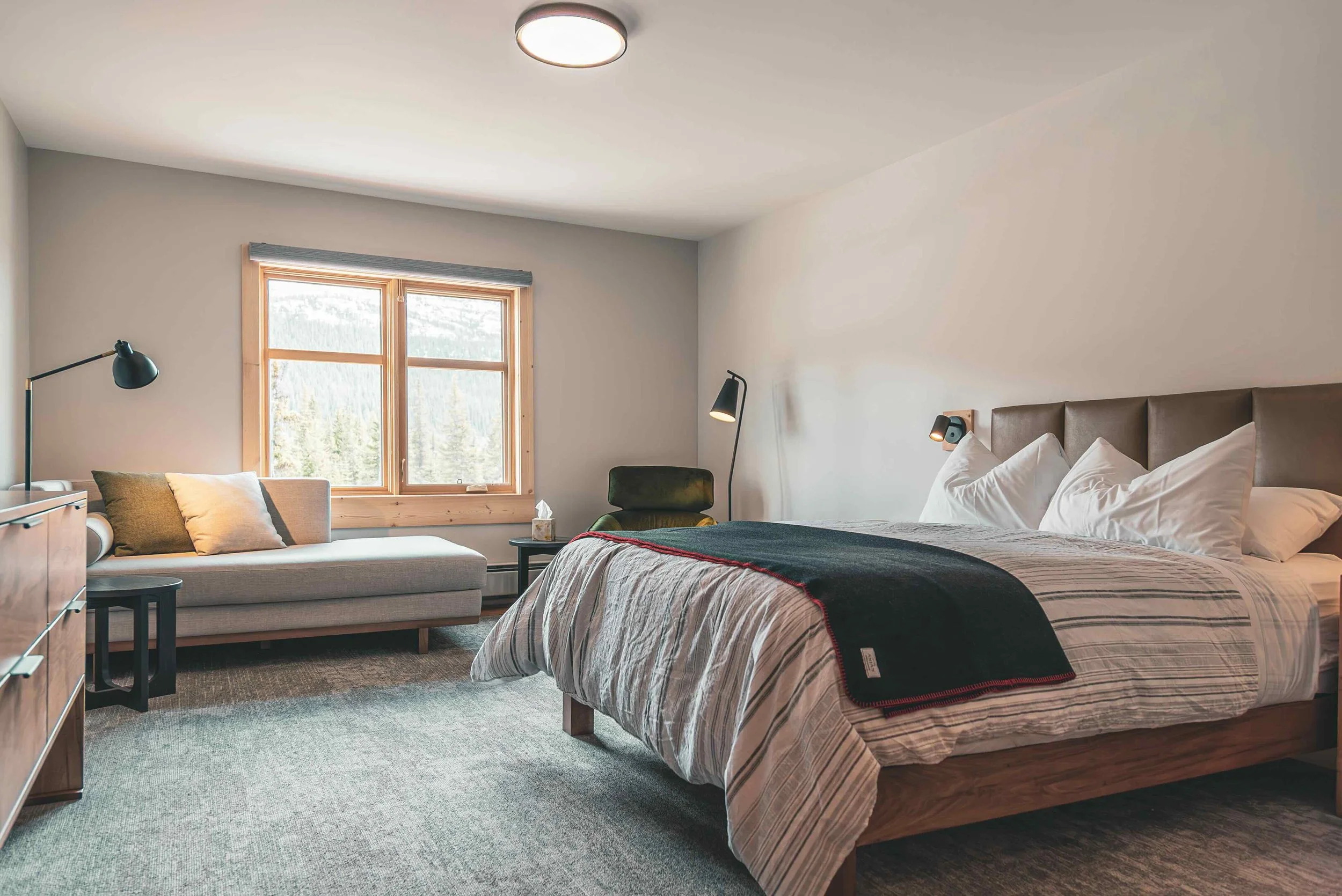 The Lodge at Bow Lake - Luxury ski hotel gallery image 6 showing alpine architecture, interior design, or mountain views