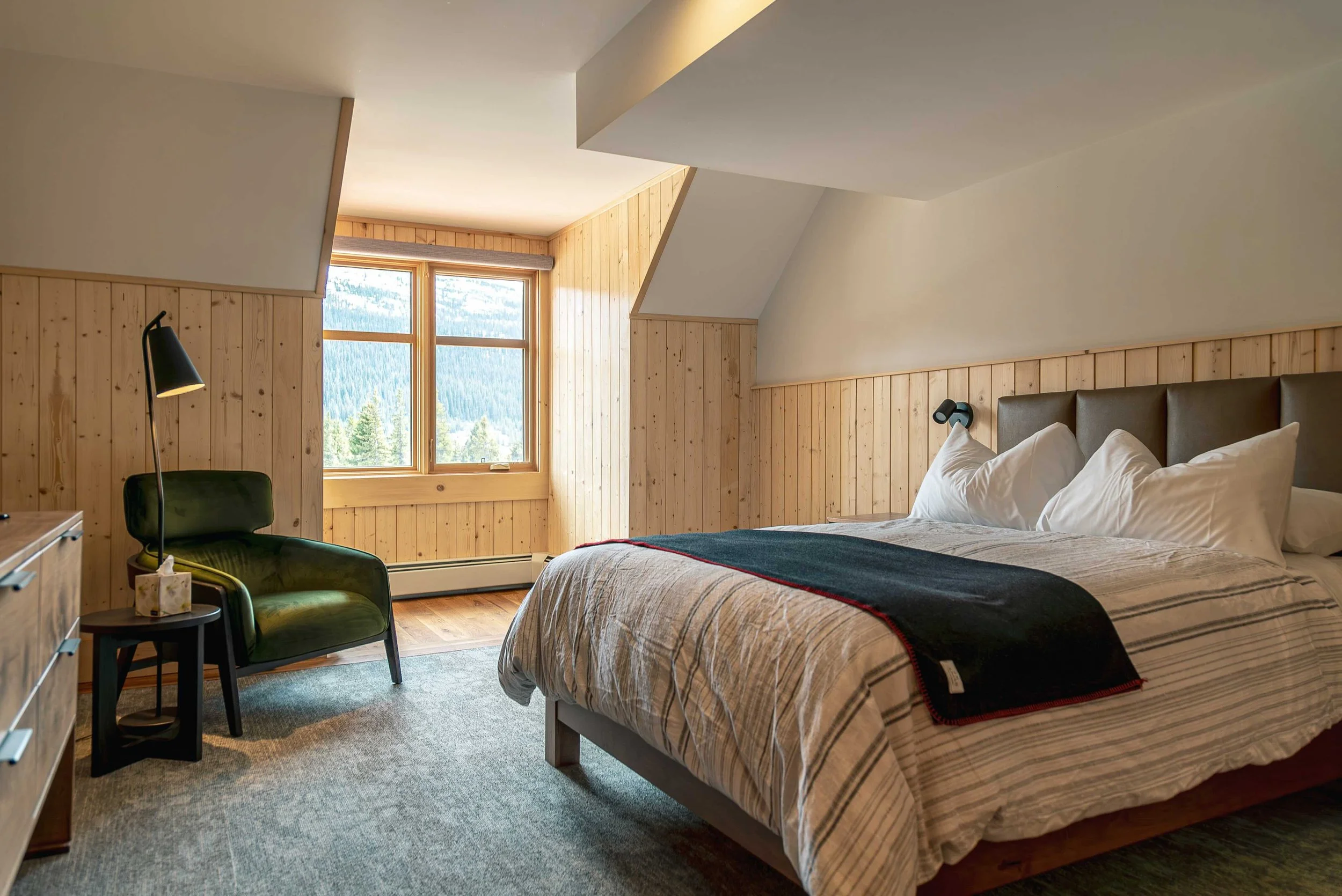 The Lodge at Bow Lake - Luxury ski hotel gallery image 11 showing alpine architecture, interior design, or mountain views