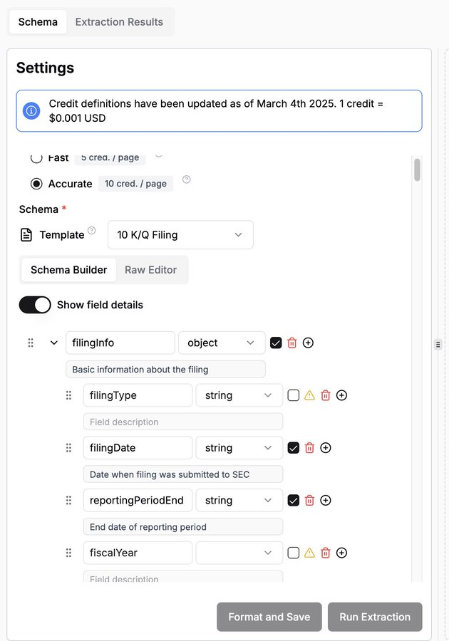 LlamaExtract: Structured Output from Complex Docs