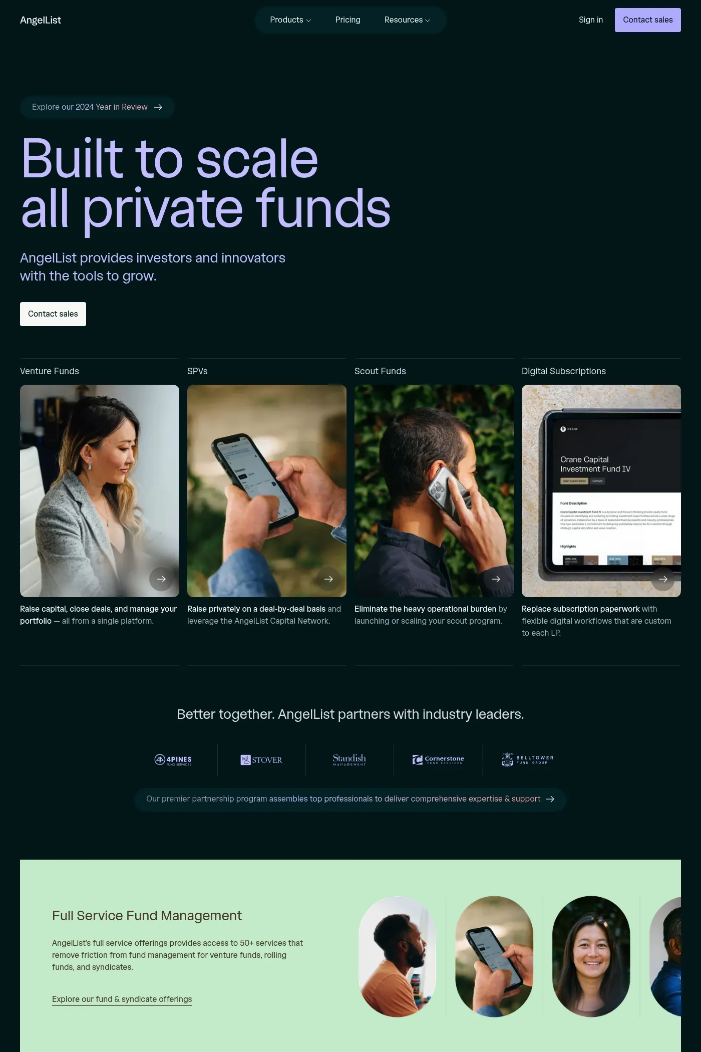 AngelList website screenshot