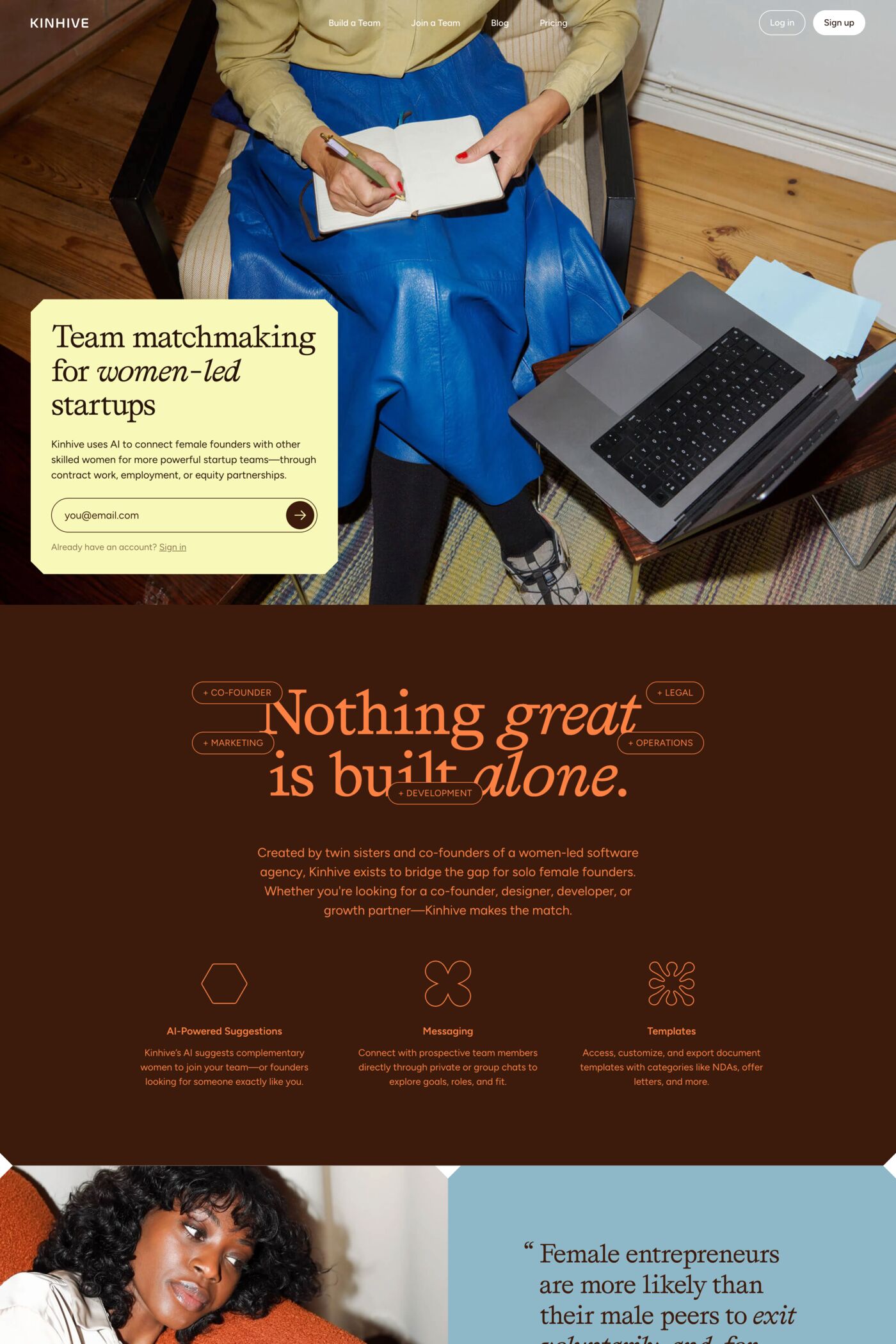 Kinhive desktop screenshot