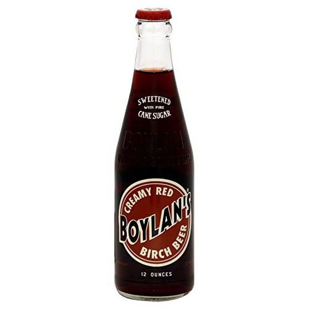 BOYLAN CREAMY RED BIRCH BEER SODA 24/12 oz