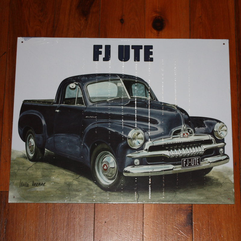 FJ Ute Tin Sign