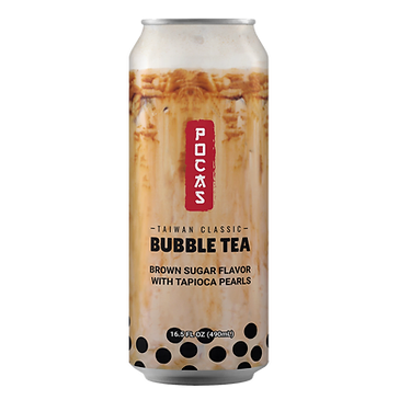 POCAS BUBBLE TEA BROWN SUGAR 24/16.5 oz