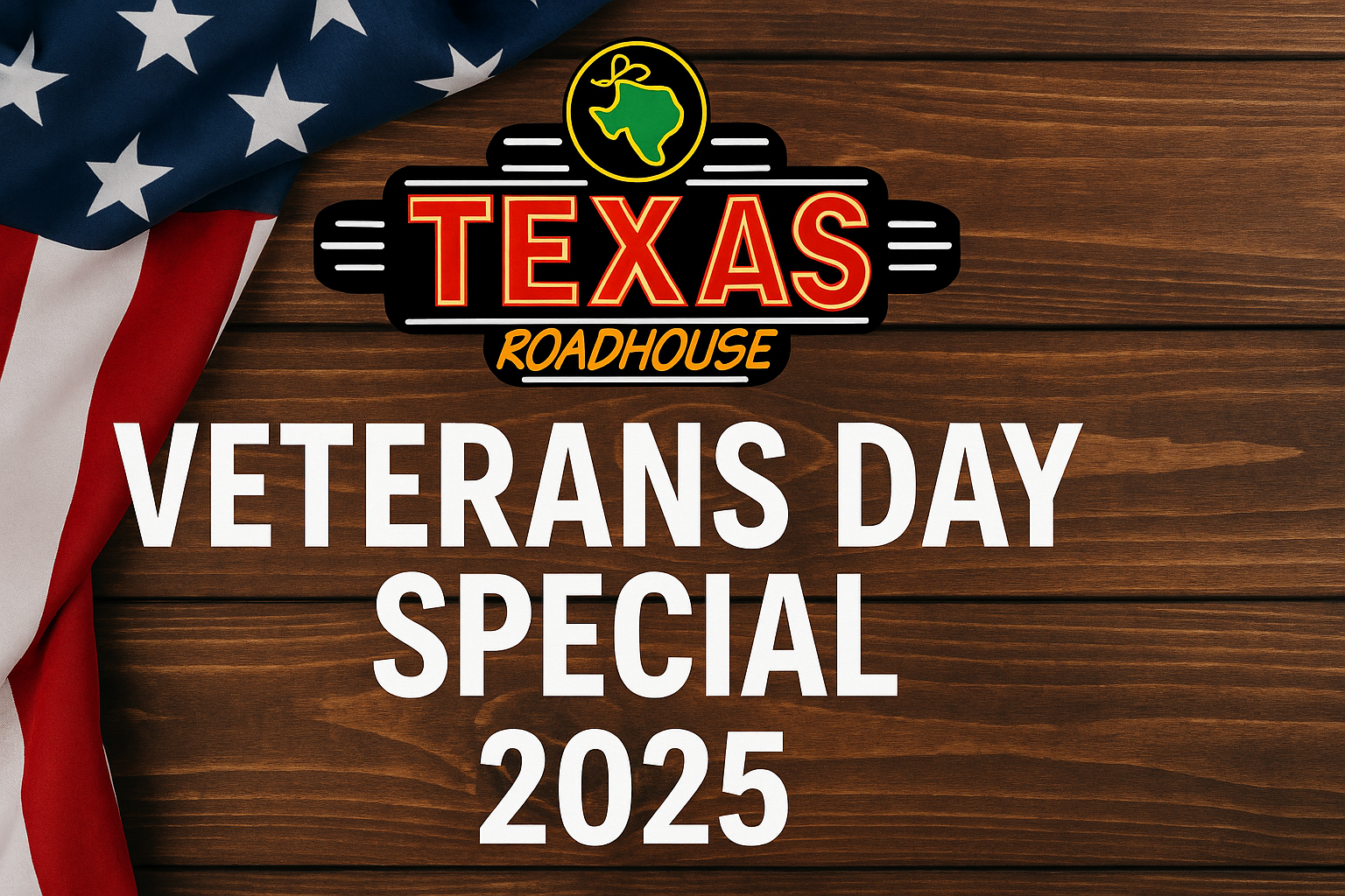 texas roadhouse veterans day special 2025 time