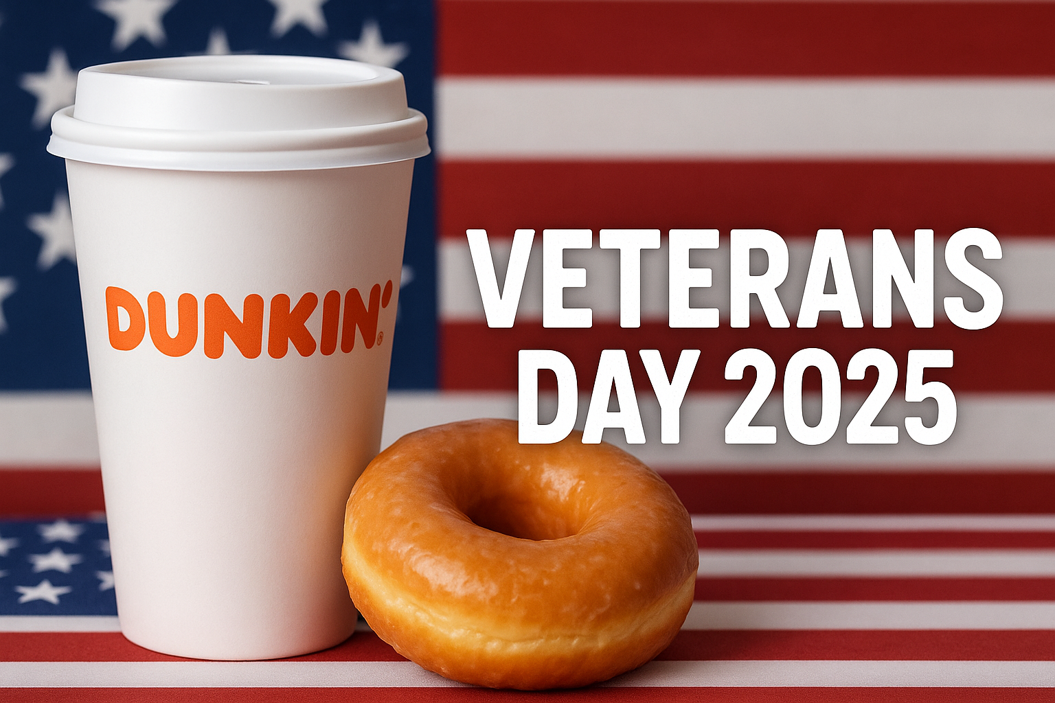 dunkin donuts veterans day 2025