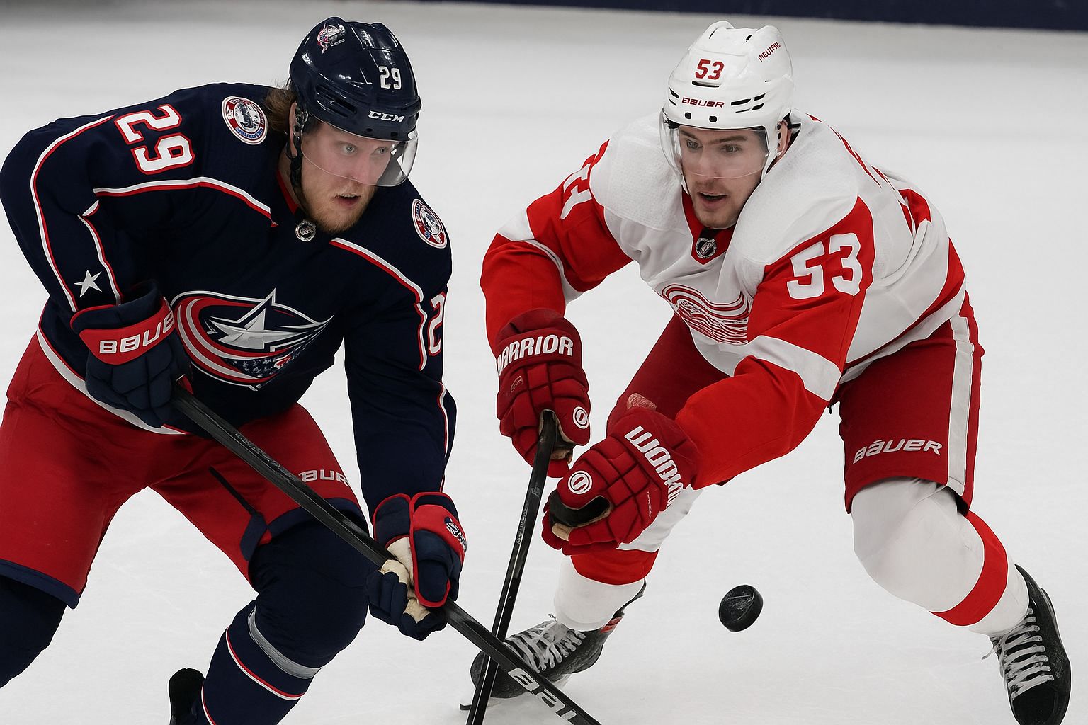 blue jackets vs red wings