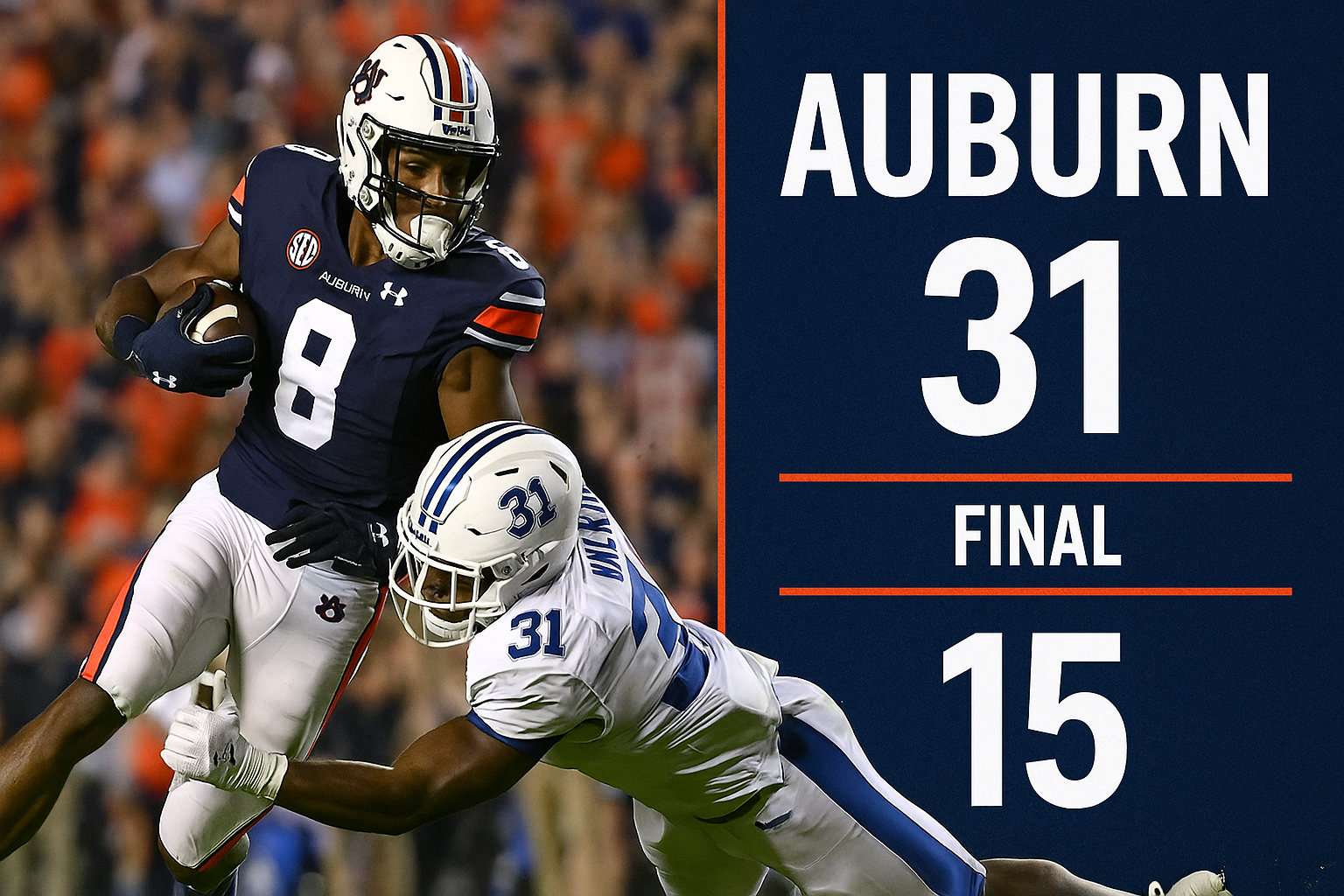 auburn football score