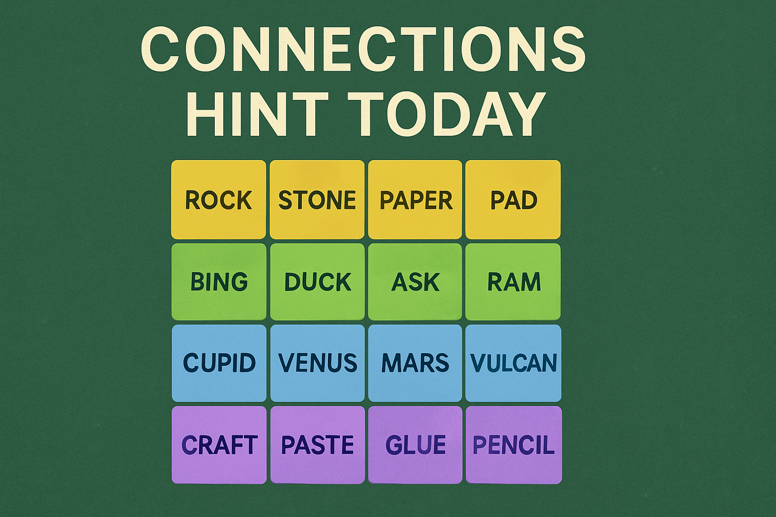 connections hint today