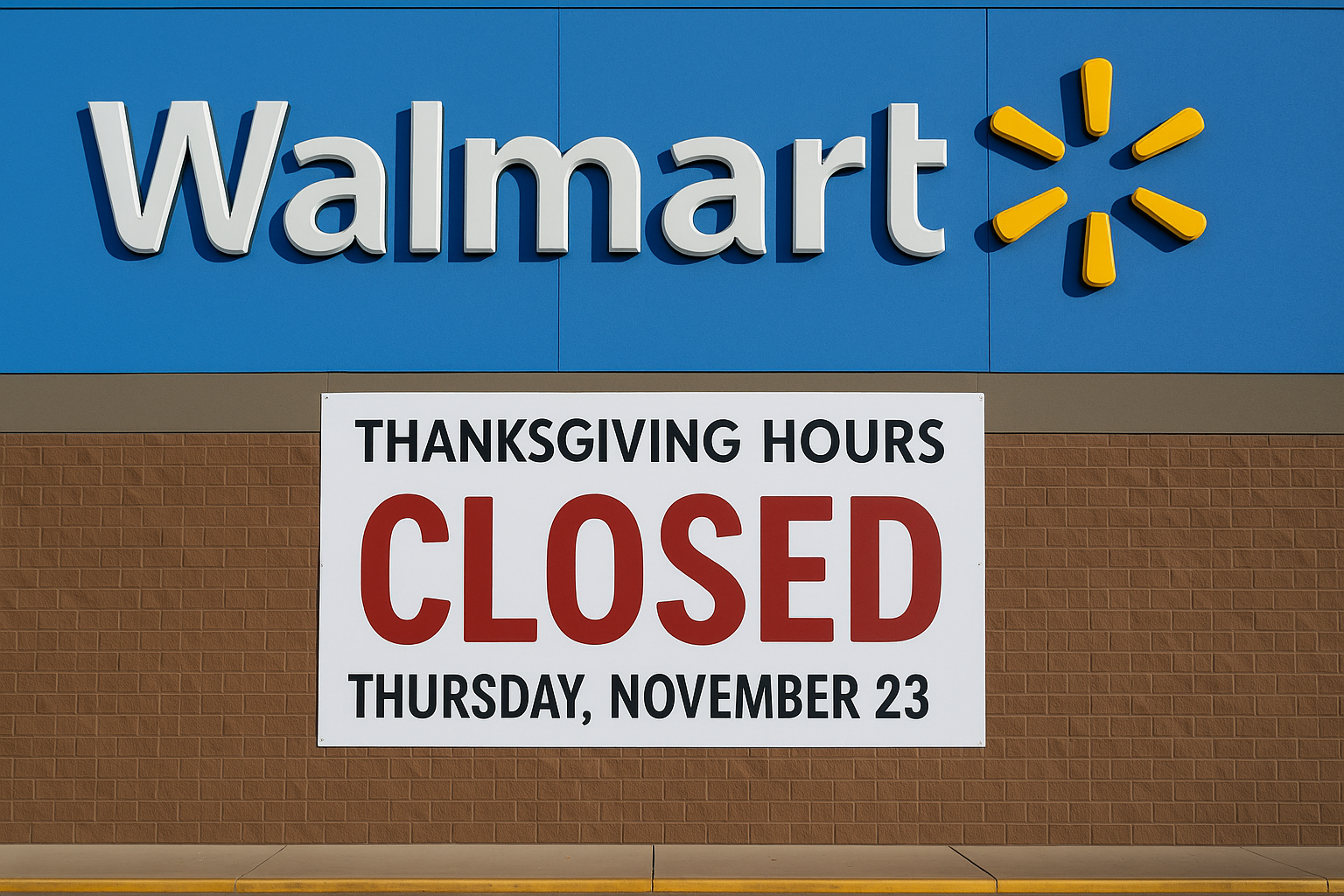 walmart thanksgiving hours