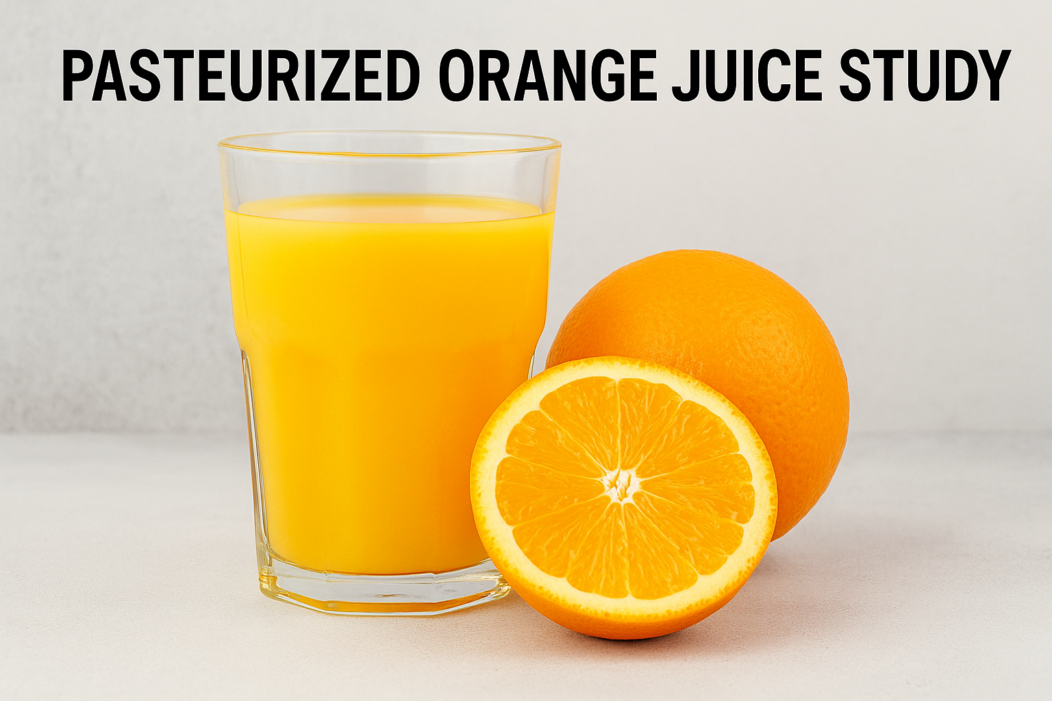 pasteurised orange juice study