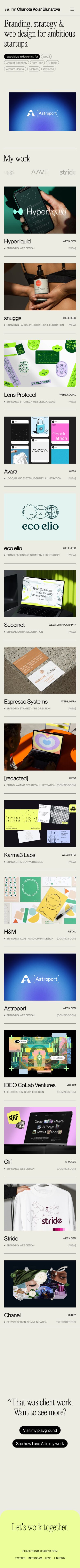 Blunarova mobile screenshot