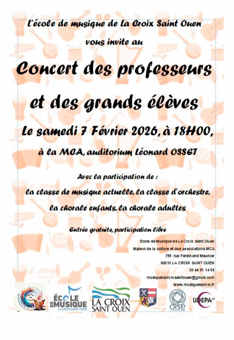 Concert des professeurs et des grands élèves