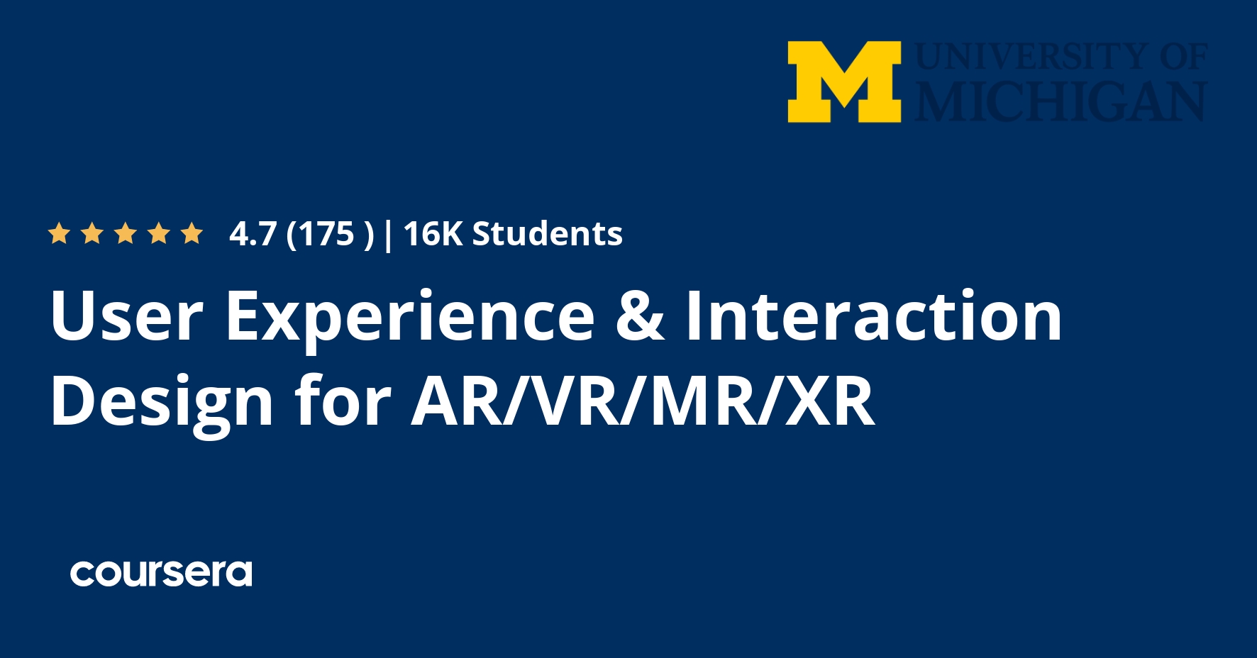 User Experience & Interaction Design for AR/VR/MR/XR1