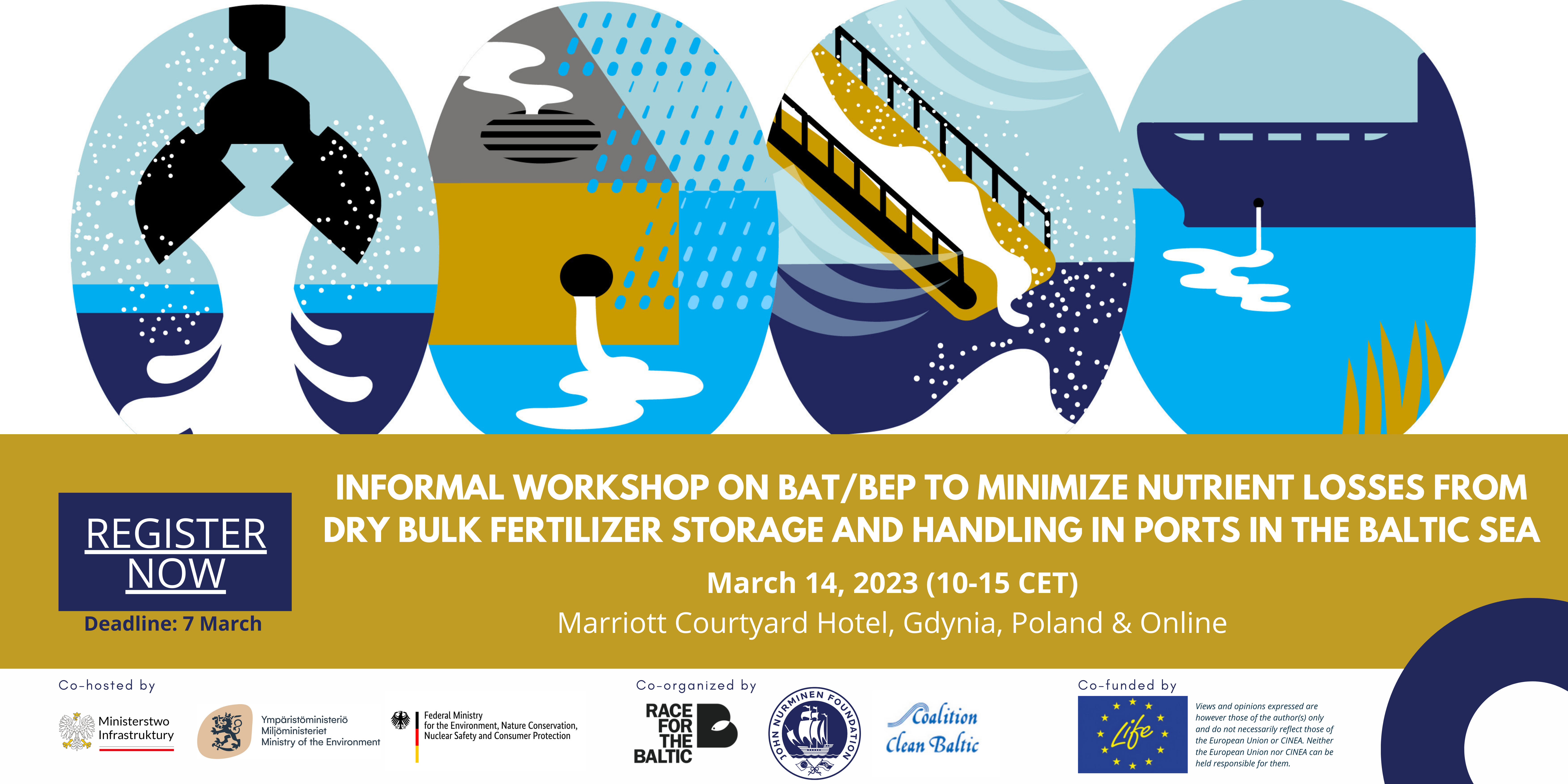 Informal Workshop on BAT/BEP to minimize nutrient losses from dry bulk fertilizer storage and handling in ports in the Baltic Sea