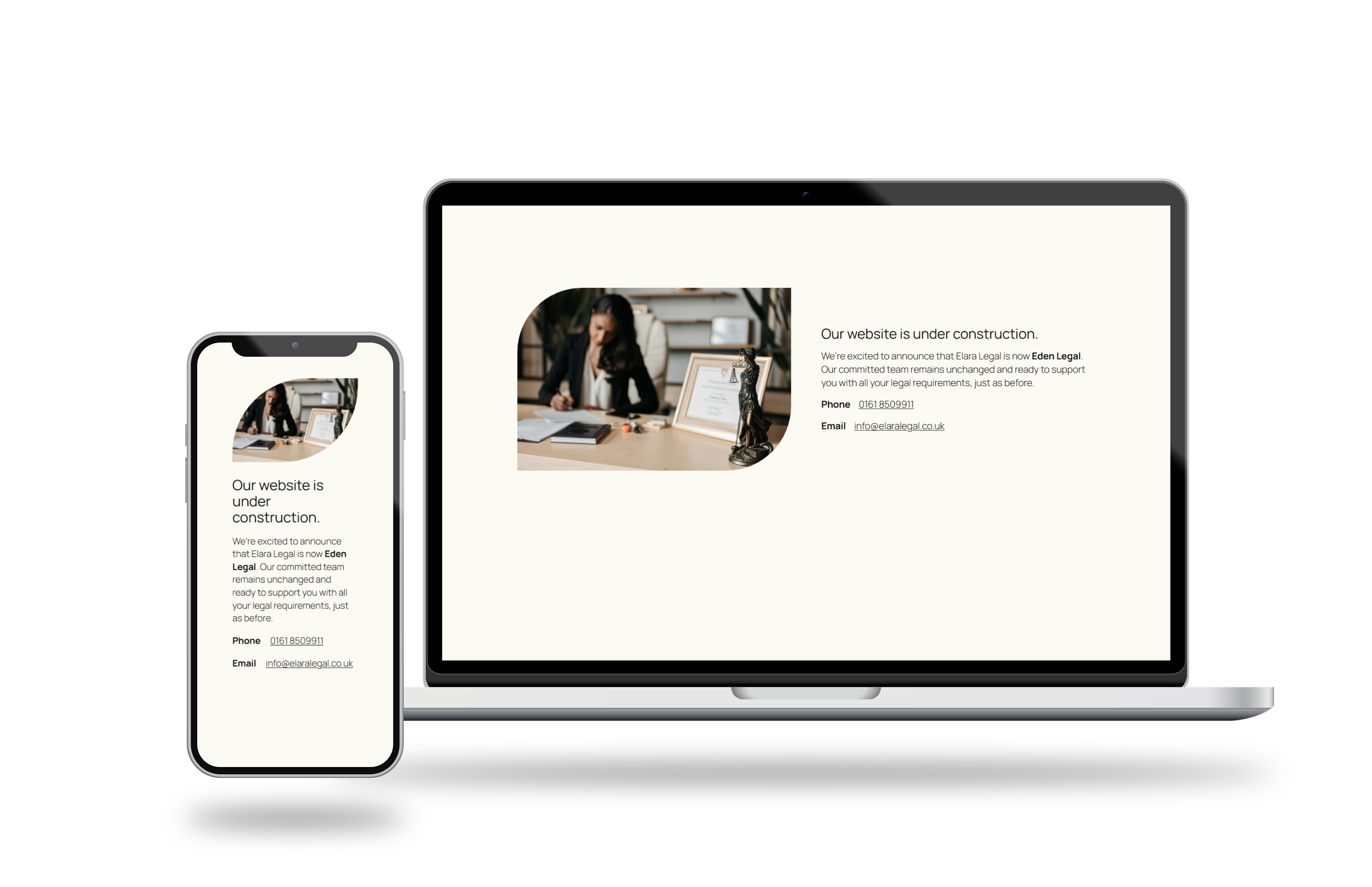 Client Company Website Mockup
