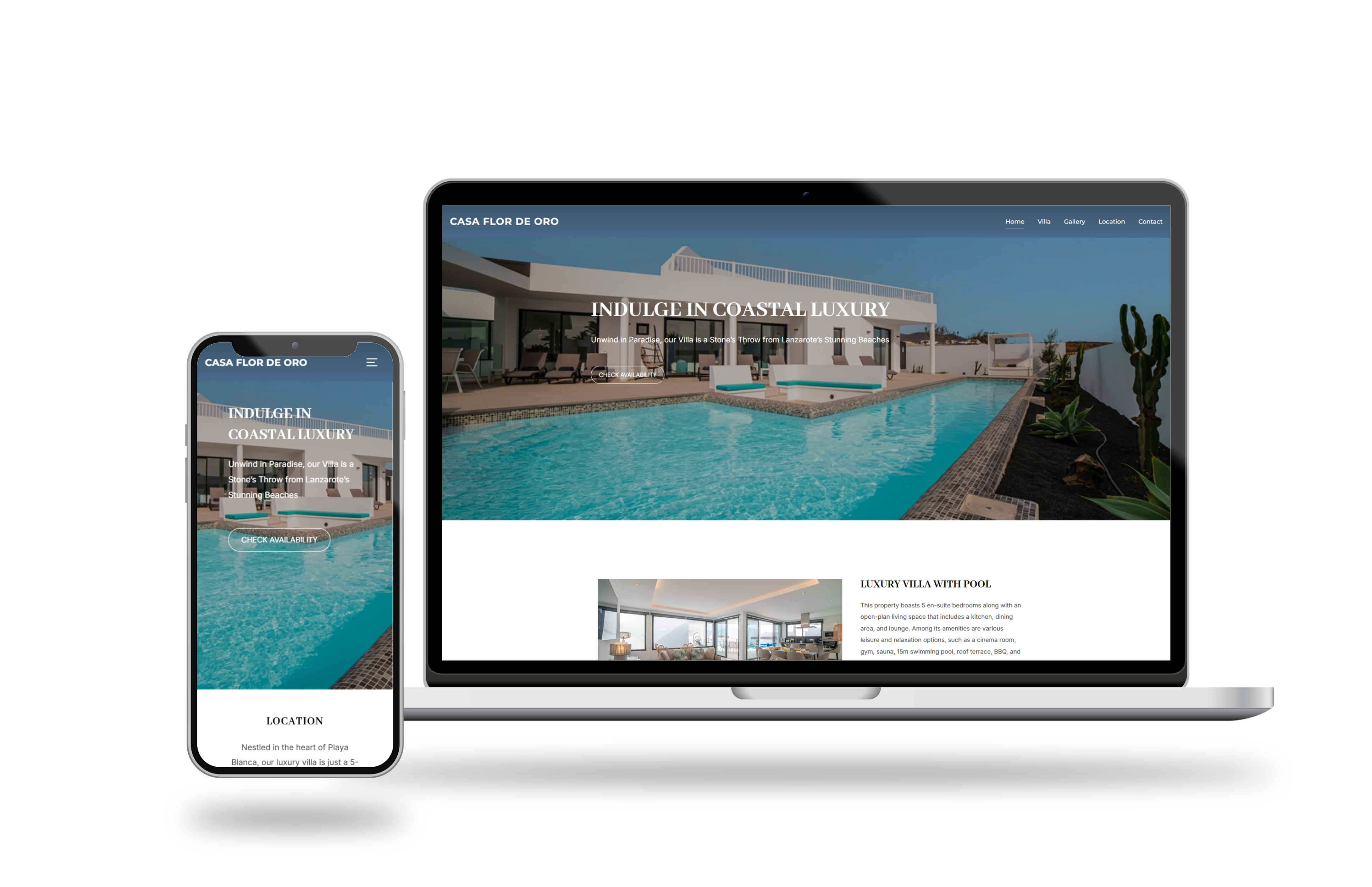 Client Company Website Mockup
