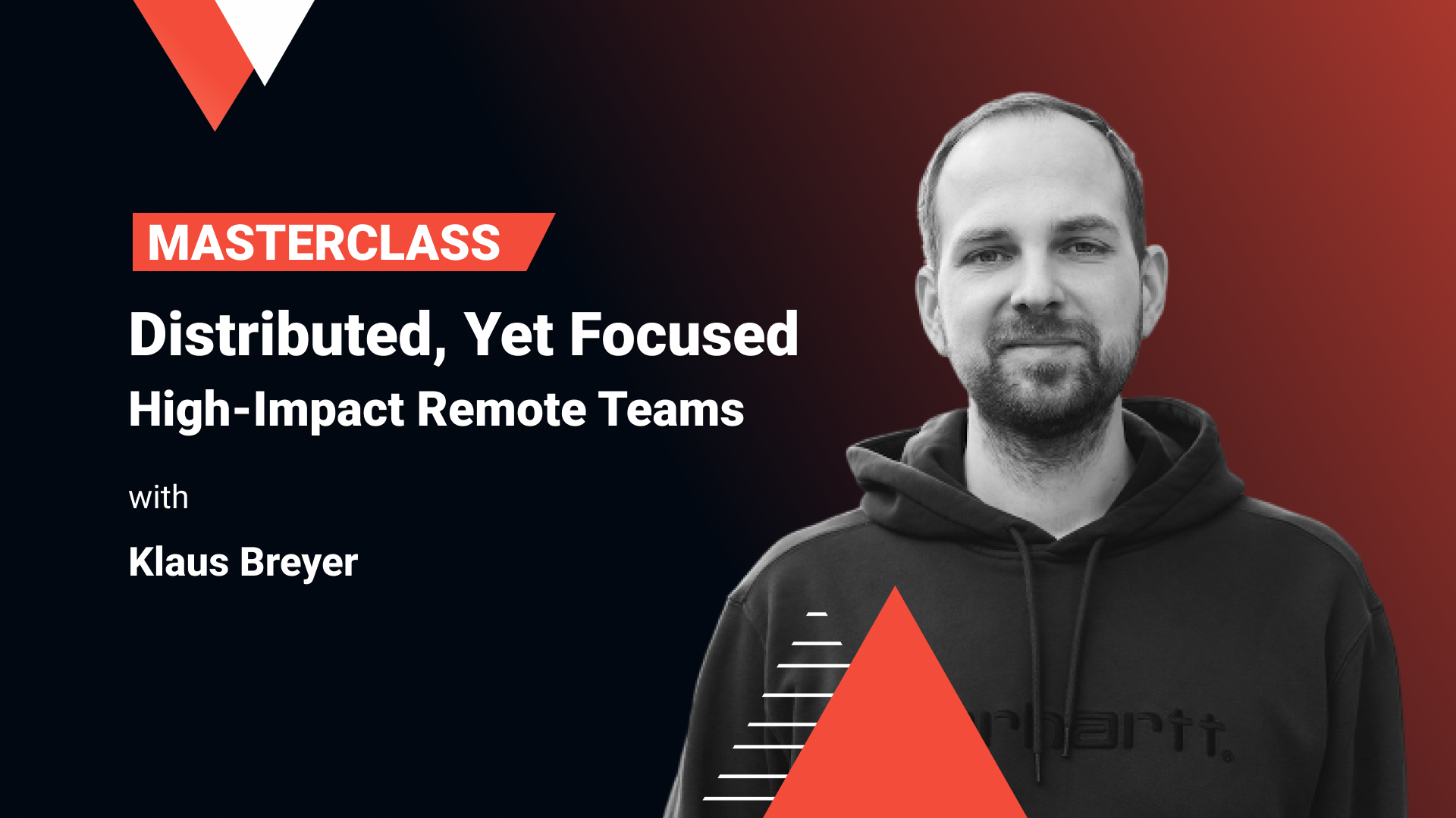🌍 Remote work isn’t a challenge, it’s an advantage
🧭 Offices create culture by accident. Remote teams need to design it on purpose
✍️ Async communication, sync rituals, clear expectations – how to design the difference
📊 Visibility ≠ productivity. Measure what matters, not who’s online
🧑‍🤝‍🧑 Belonging doesn’t happen automatically. Intentional culture makes it real
💸 Office rent vs. a few more great people on your team?

Built on real experiments from founded startups to corporate transformation, Klaus shares what works: practical rituals, team habits, and leadership patterns that help distributed teams focus, connect, and perform, including current work leading product and tech at edding AG.
