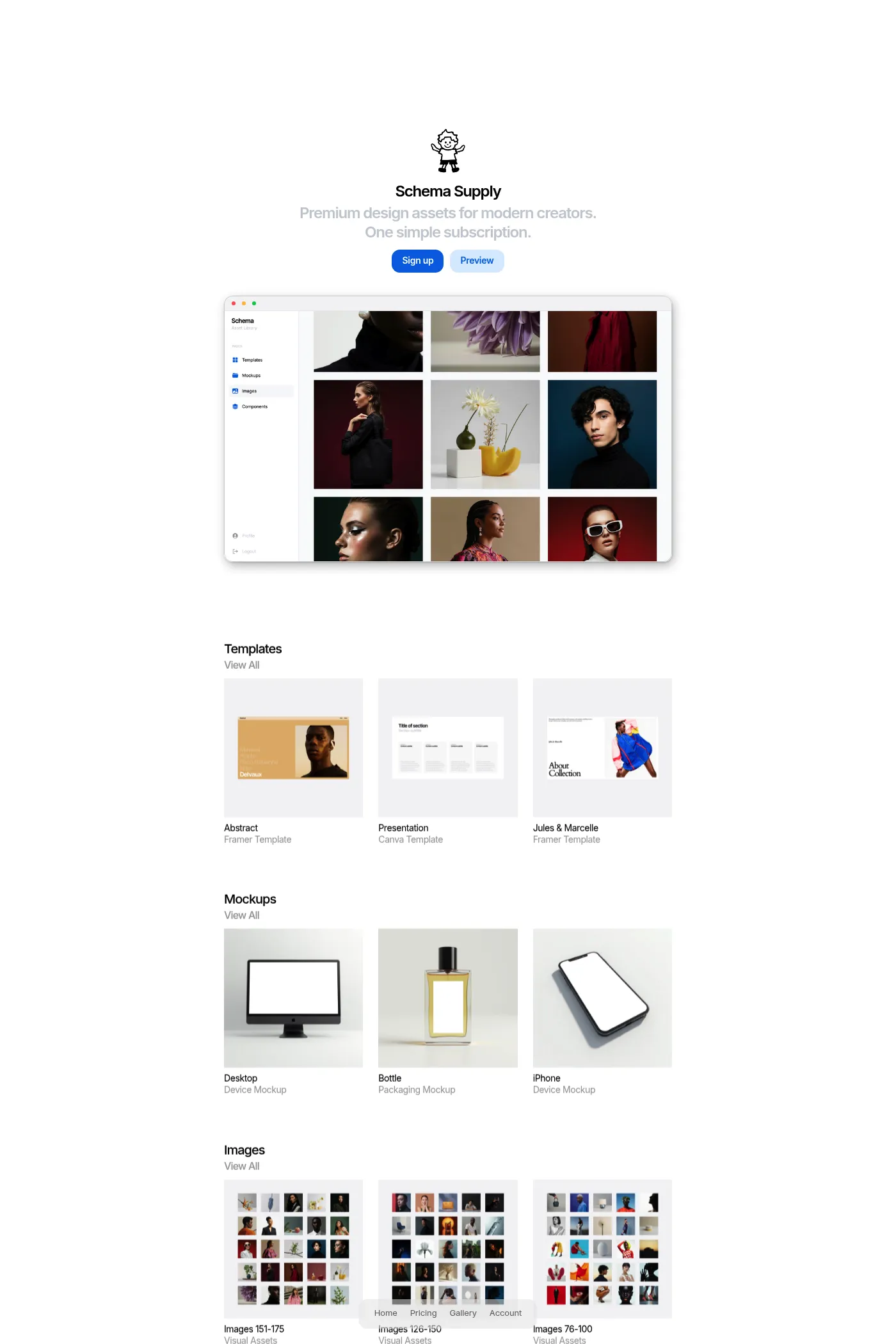 Schema website screenshot