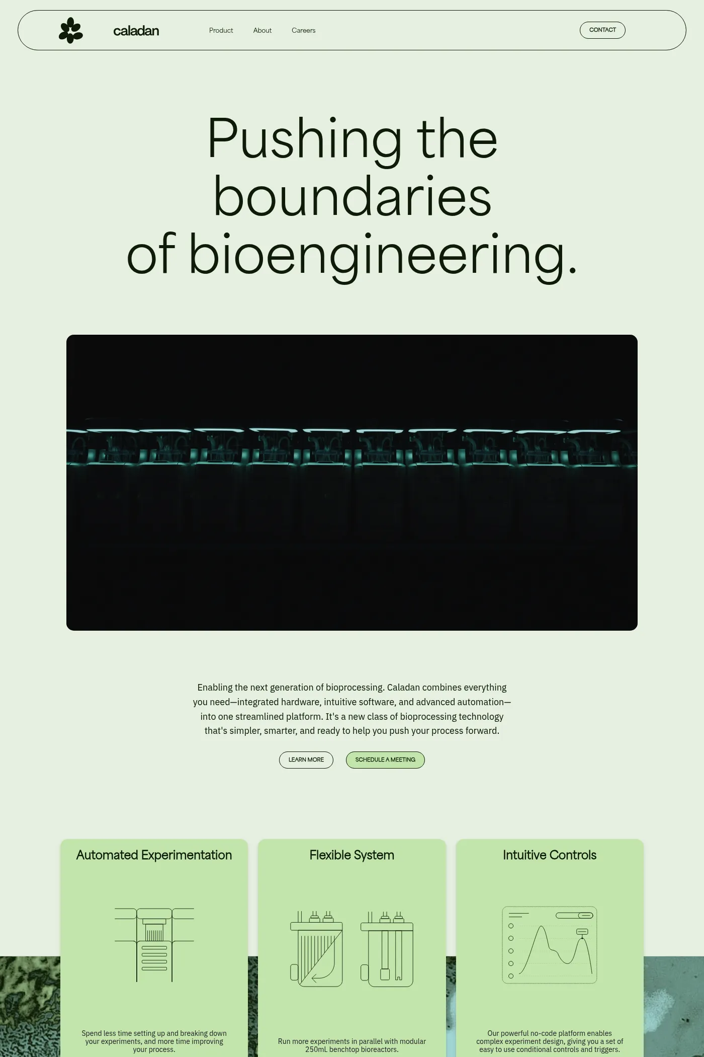 Caladan website screenshot