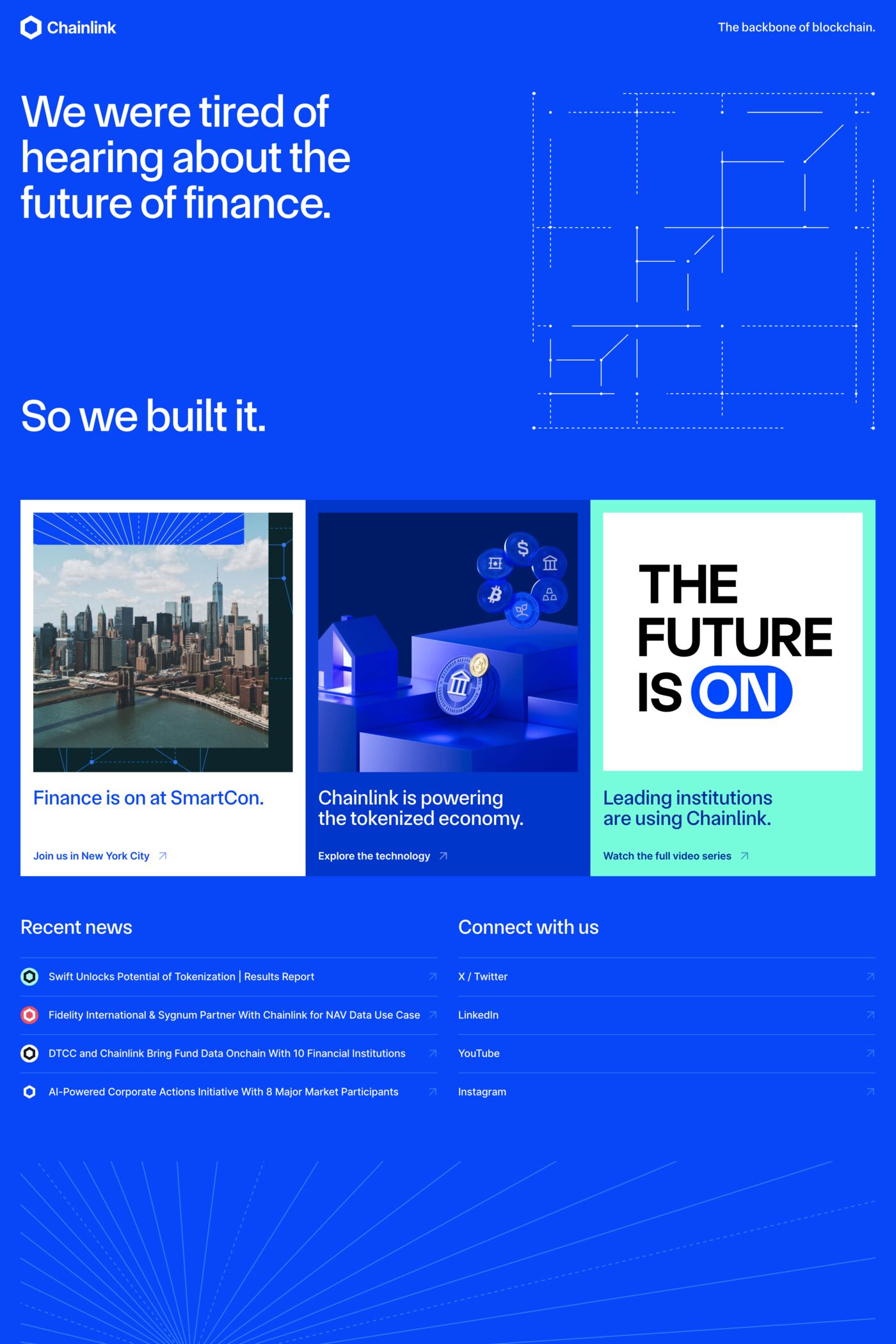 Chainlink website screenshot