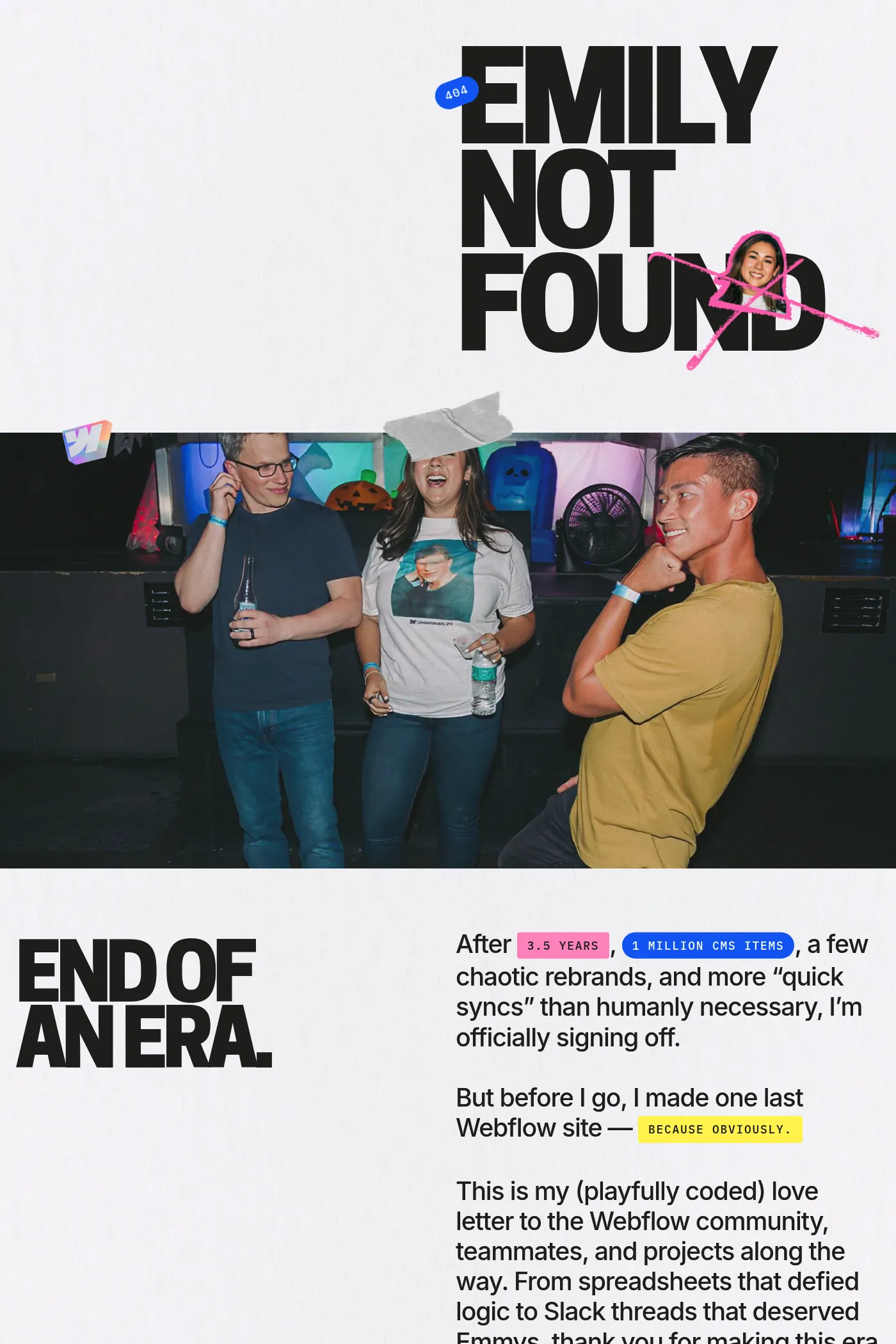 Emily Lonetto website screenshot