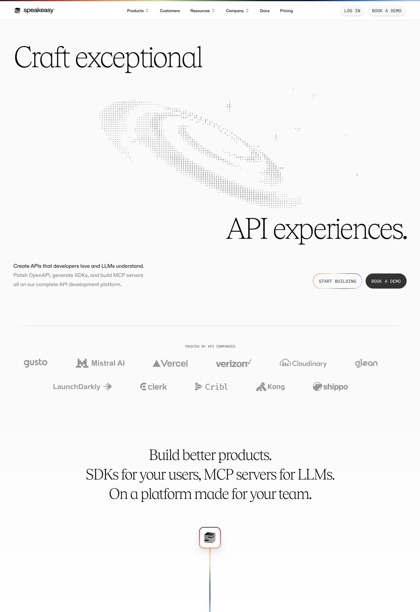 Speakeasy website screenshot