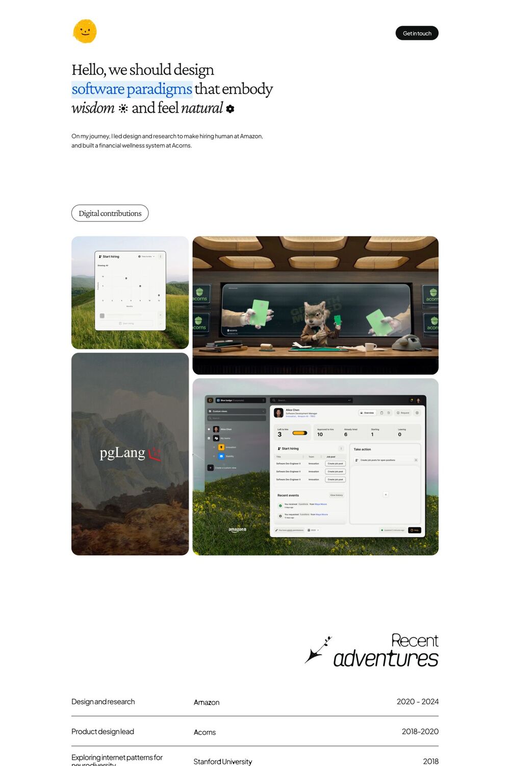 Bradley Ziffer website screenshot