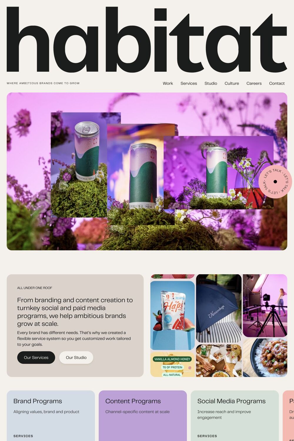 Habitat website screenshot