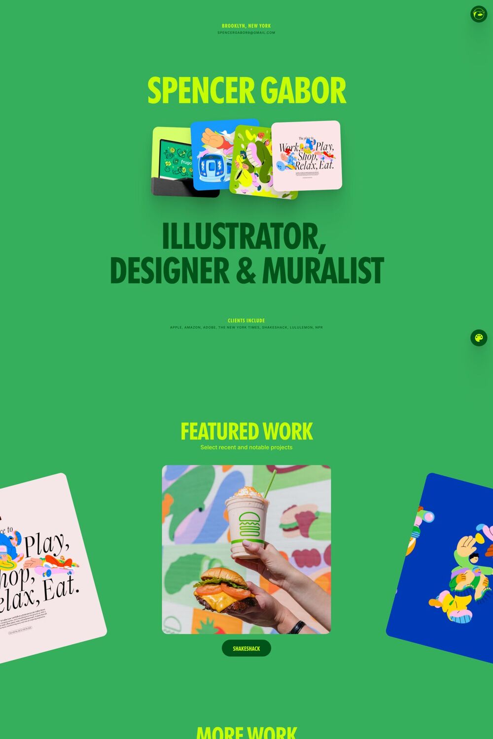 Spencer Gabor website screenshot