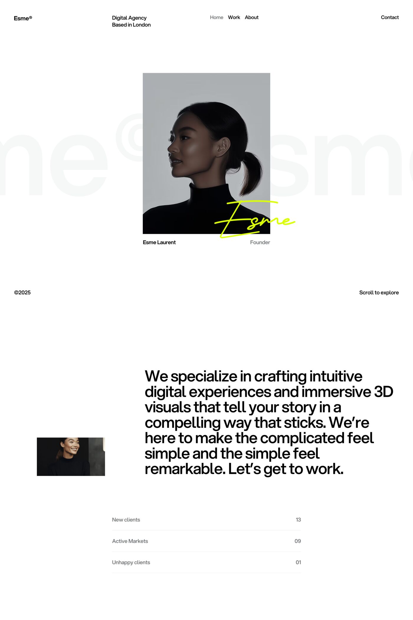 Esme template screenshot