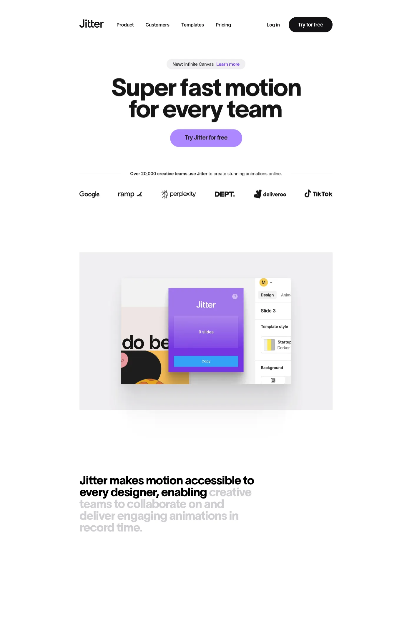 Jitter website screenshot